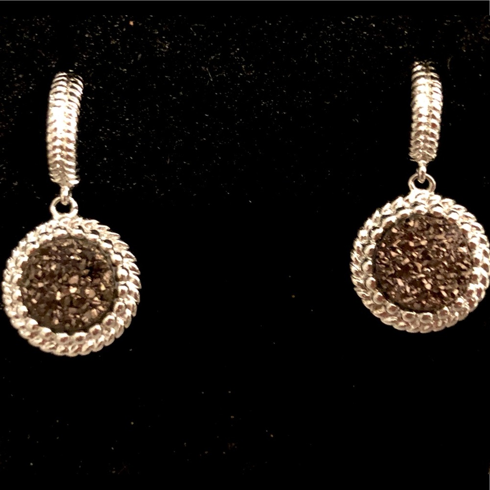 Drusy stone earrings
